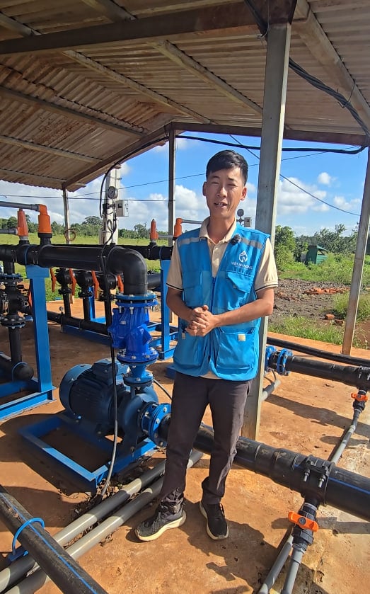 Cụm bộ lọc Aqua và van bướm tay gạt tại đầu zone vườn sầu riêng 40ha Đắk Lắk – IGreenDecor