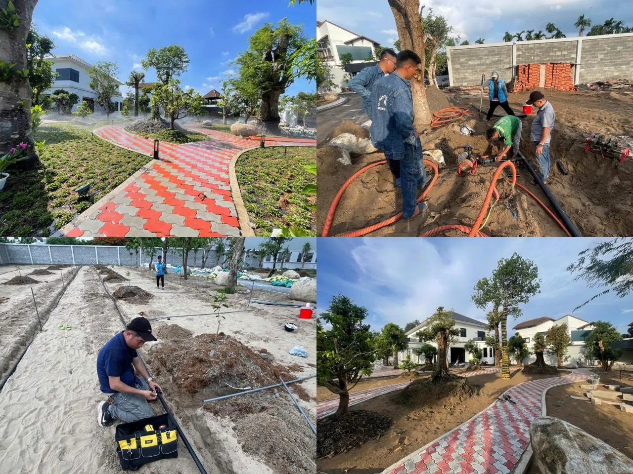 Kỹ thuật thi công tưới tự động chuẩn IGreen