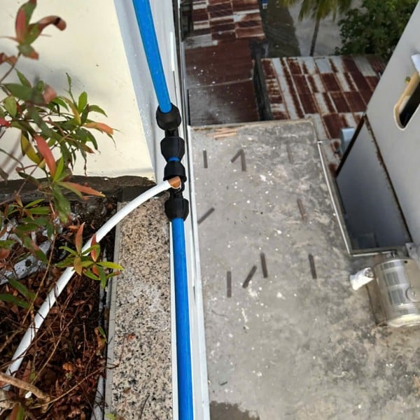 Bố trí hệ thống ống tưới nhỏ giọt nhà phố 7 tầng Nha Trang – IGreenDecor