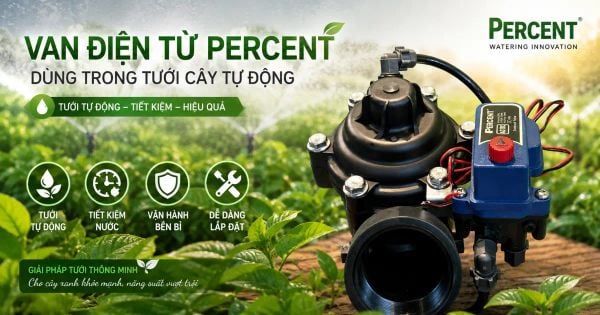 van điện từ percent 24vac tưới tự động