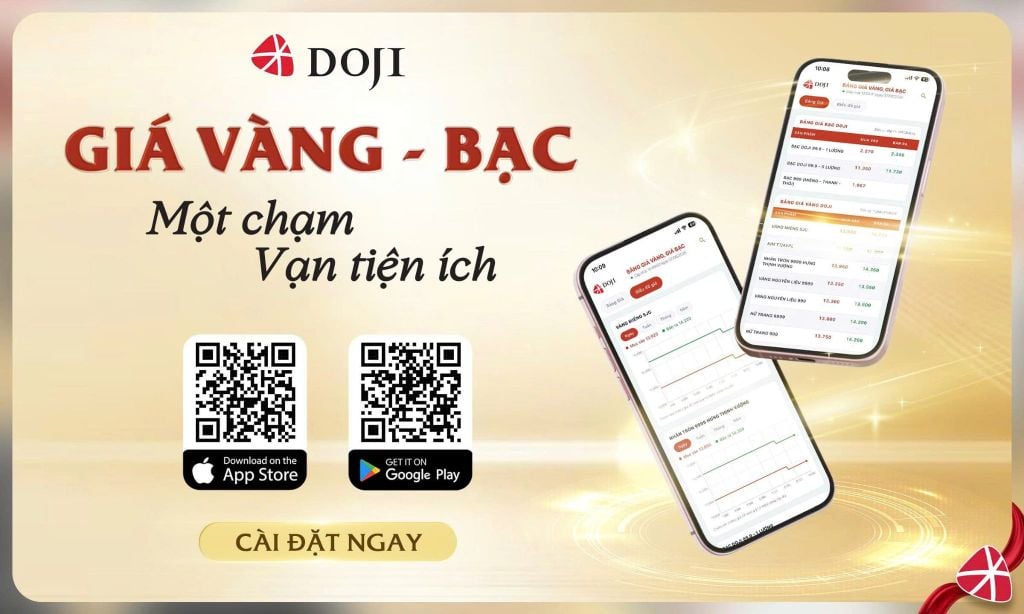 TẬP ĐOÀN VÀNG BẠC ĐÁ QUÝ DOJI RA MẮT ỨNG DỤNG “GIÁ VÀNG - BẠC”