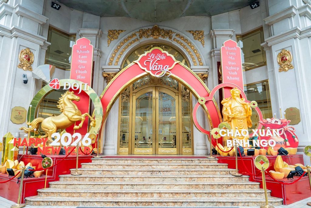 DOJI KHỞI ĐỘNG CHUỖI HOẠT ĐỘNG DU XUÂN SÔI ĐỘNG TẠI LỄ HỘI VÀNG 2026