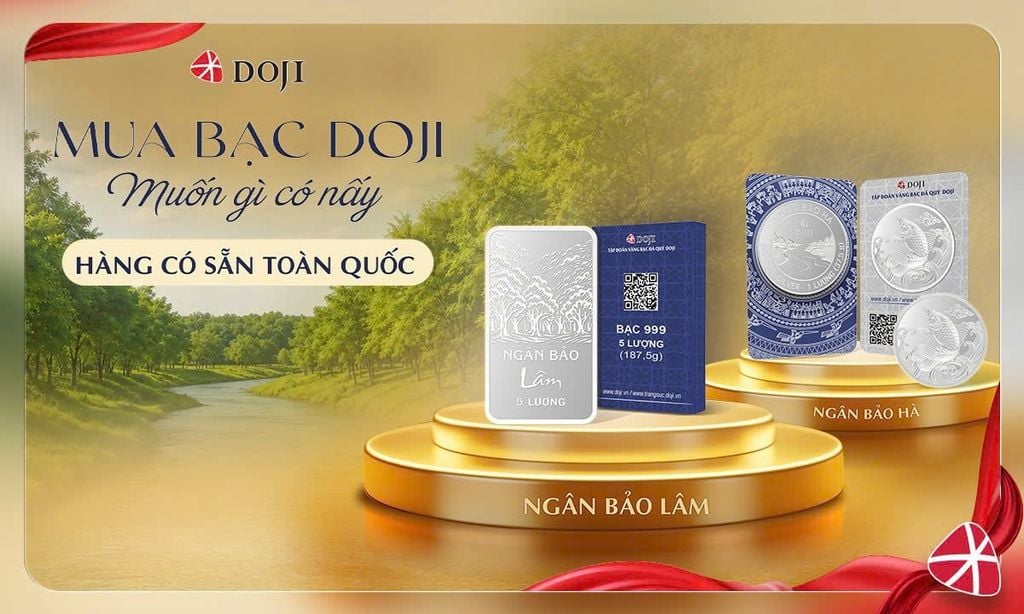 ĐẦU TƯ BẠC THUẬN TIỆN CÙNG HỆ THỐNG TOÀN QUỐC PHÂN PHỐI NGÂN BẢO DOJI