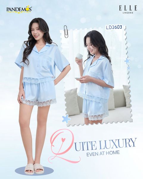 Mẫu đồ ngủ mới quần ngắn tay ngắn từ ELLE Lingerie