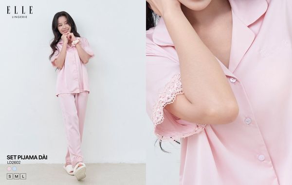 Mẫu đồ ngủ mới quần dài tay ngắn từ ELLE Lingerie