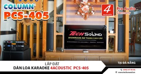 LẮP ĐẶT DÀN LOA COLUMN 4ACOUSTIC PCS-405 | ĐÀ NẴNG