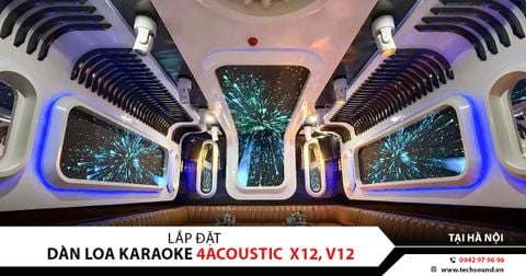 LẮP ĐẶT ÂM THANH QUÁN KARAOKE T-ONE TẠI PHÚC THỌ | 4ACOUSTIC X12, V12