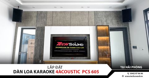 LẮP ĐẶT DÀN LOA 4ACOUSTIC DR12 CAO CẤP TẠI AN LÃO, HẢI PHÒNG