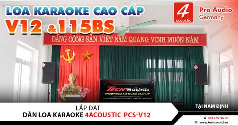 LẮP ĐẶT HỆ THỐNG ÂM THANH HỘI TRƯỜNG 4ACOUSTIC PCS-V12 | NAM ĐỊNH