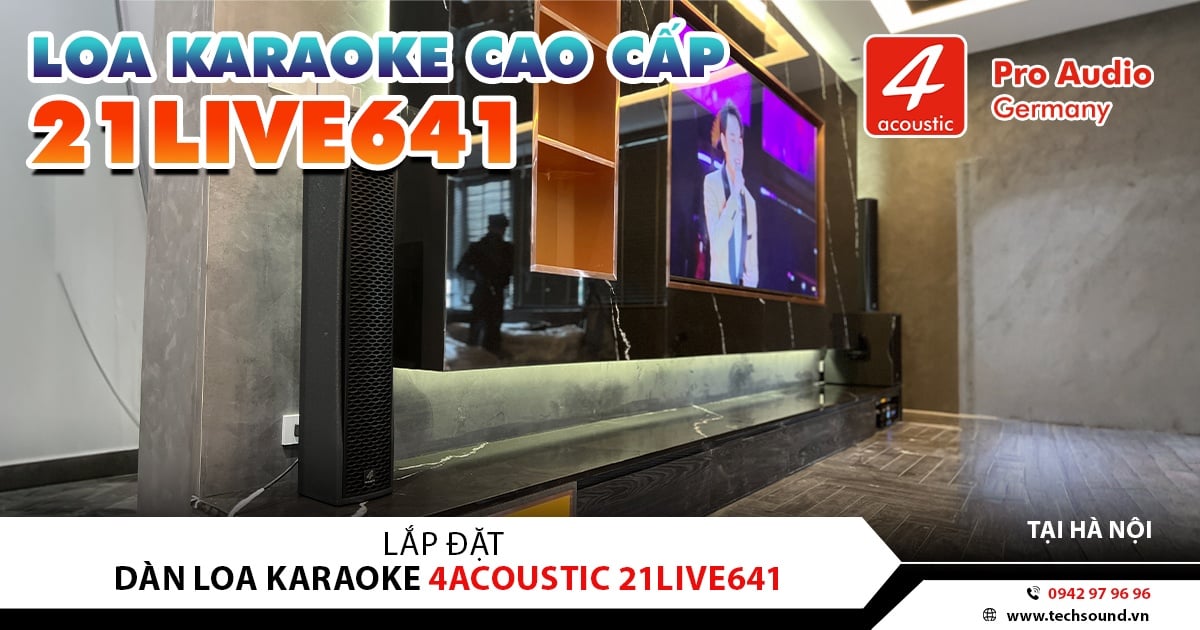 LẮP ĐẶT DÀN LOA COLUMN 4ACOUSTIC 21LIVE641 | THANH XUÂN - HÀ NỘI