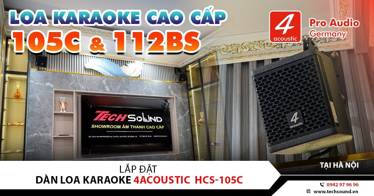 LẮP ĐẶT DÀN LOA 4ACOUSTIC 105C & 112BS | Chung cư - HÀ ĐÔNG - HÀ NỘI