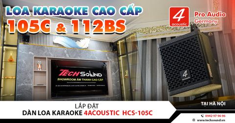 LẮP ĐẶT DÀN LOA 4ACOUSTIC 105C & 112BS | Chung cư - HÀ ĐÔNG - HÀ NỘI