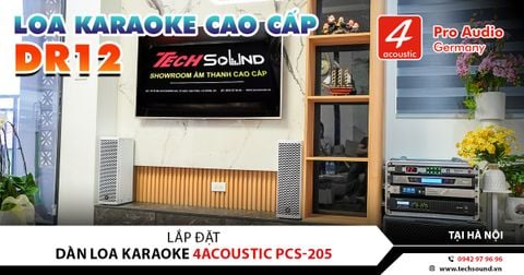LẮP ĐẶT DÀN LOA COLUMN 4ACOUSTIC PCS-205 WHITE | HÀ NỘI