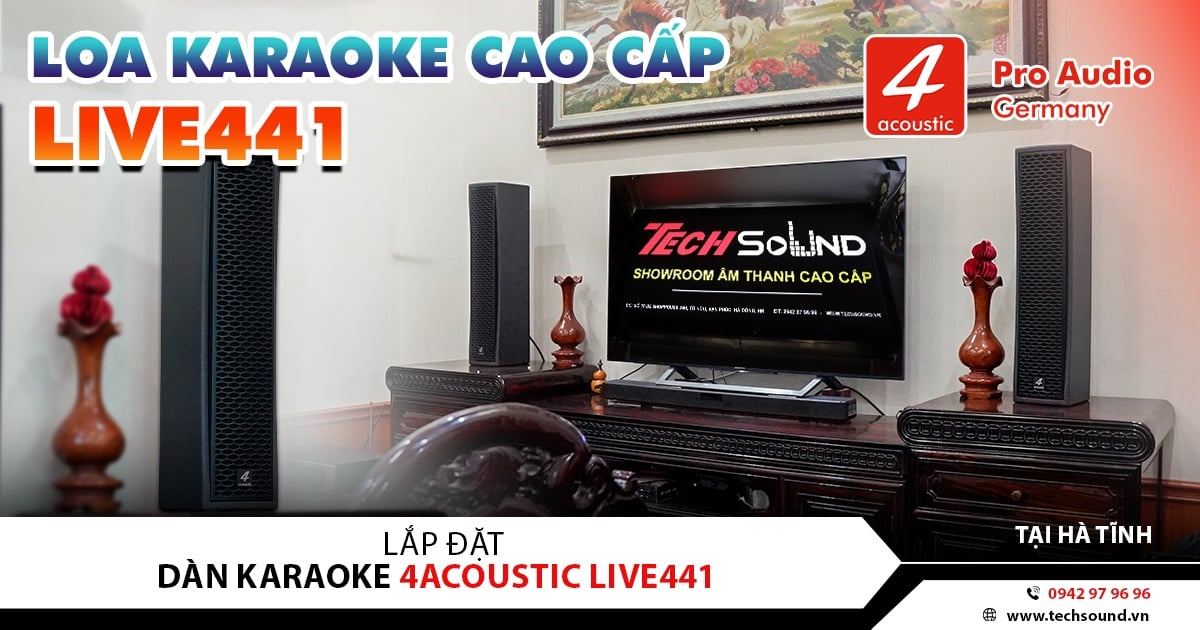 LẮP ĐẶT DÀN LOA COLUMN 4ACOUSTIC LIVE441 | NGHI XUÂN - HÀ TĨNH