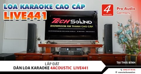 LẮP ĐẶT DÀN LOA COLUMN 4ACOUSTIC LIVE441 | HƯNG HÀ – THÁI BÌNH