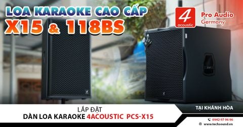 LẮP ĐẶT DÀN LOA KARAOKE SÂN VƯỜN 4ACOUSTIC X15 | KHÁNH HÒA