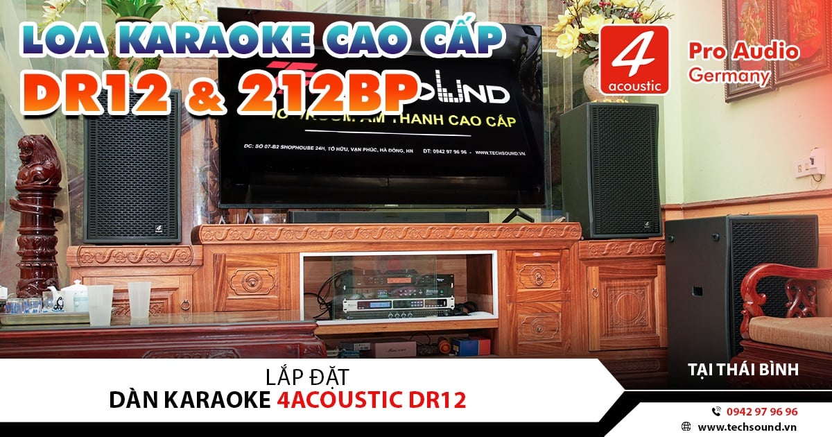 LẮP ĐẶT DÀN LOA 4ACOUSTIC DR12 & SUB KÉP THẾ HỆ MỚI 2026 | THÁI BÌNH