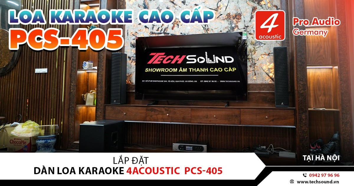 LẮP ĐẶT DÀN LOA COLUMN 4ACOUSTIC PCS-405 | HOÀI ĐỨC - HÀ NỘI