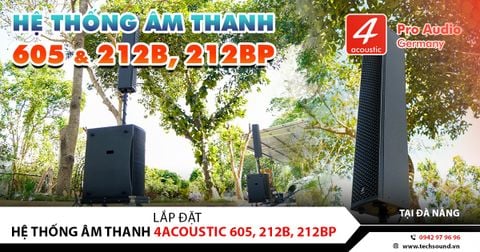 LẮP ĐẶT DÀN LOA 4ACOUSTIC PCS-605 & SUB ACTIVE LIVE-212B | BÀ NÀ HILLS - ĐÀ NẴNG