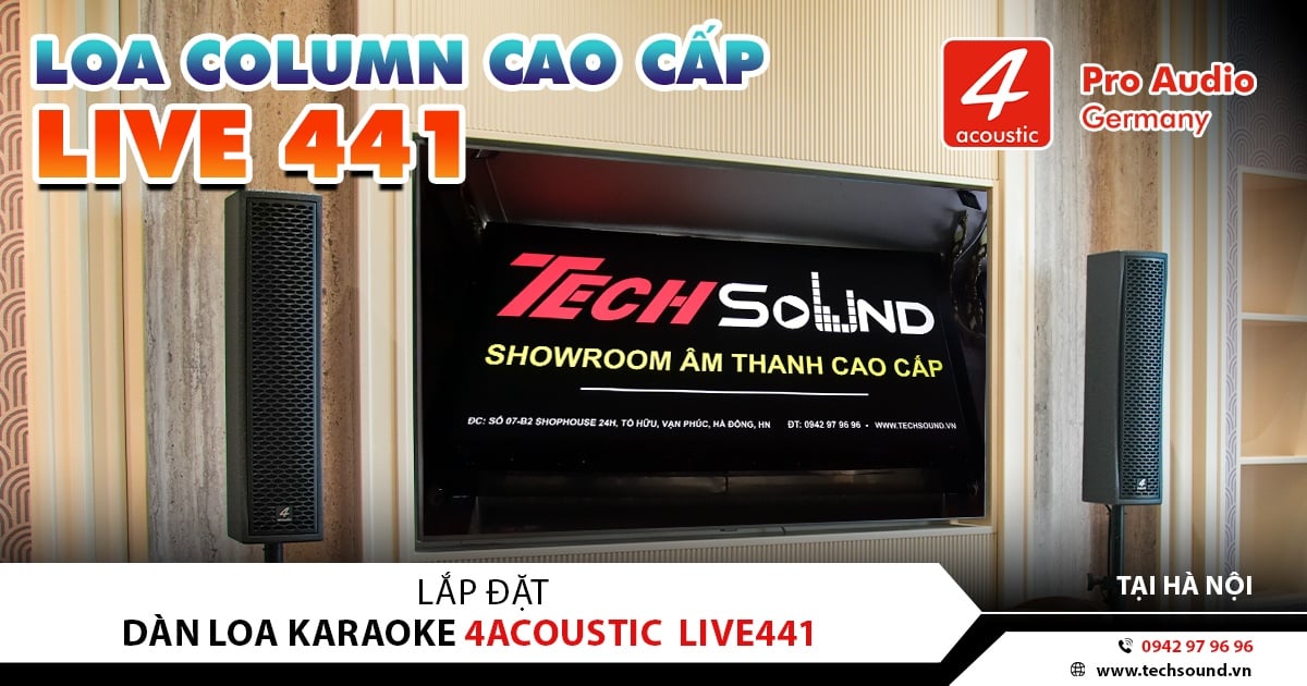 LẮP ĐẶT DÀN LOA 4ACOUSTIC LIVE441 | HÀ NỘI