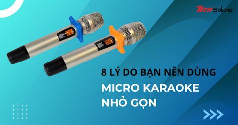 8 lý do bạn nên dùng micro karaoke nhỏ gọn