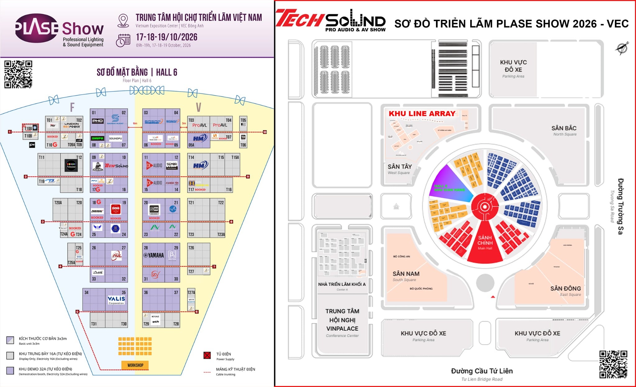 Sơ đồ triển lãm Plase Show 2026 tại VEC Đông Anh - Cập nhật liên tục