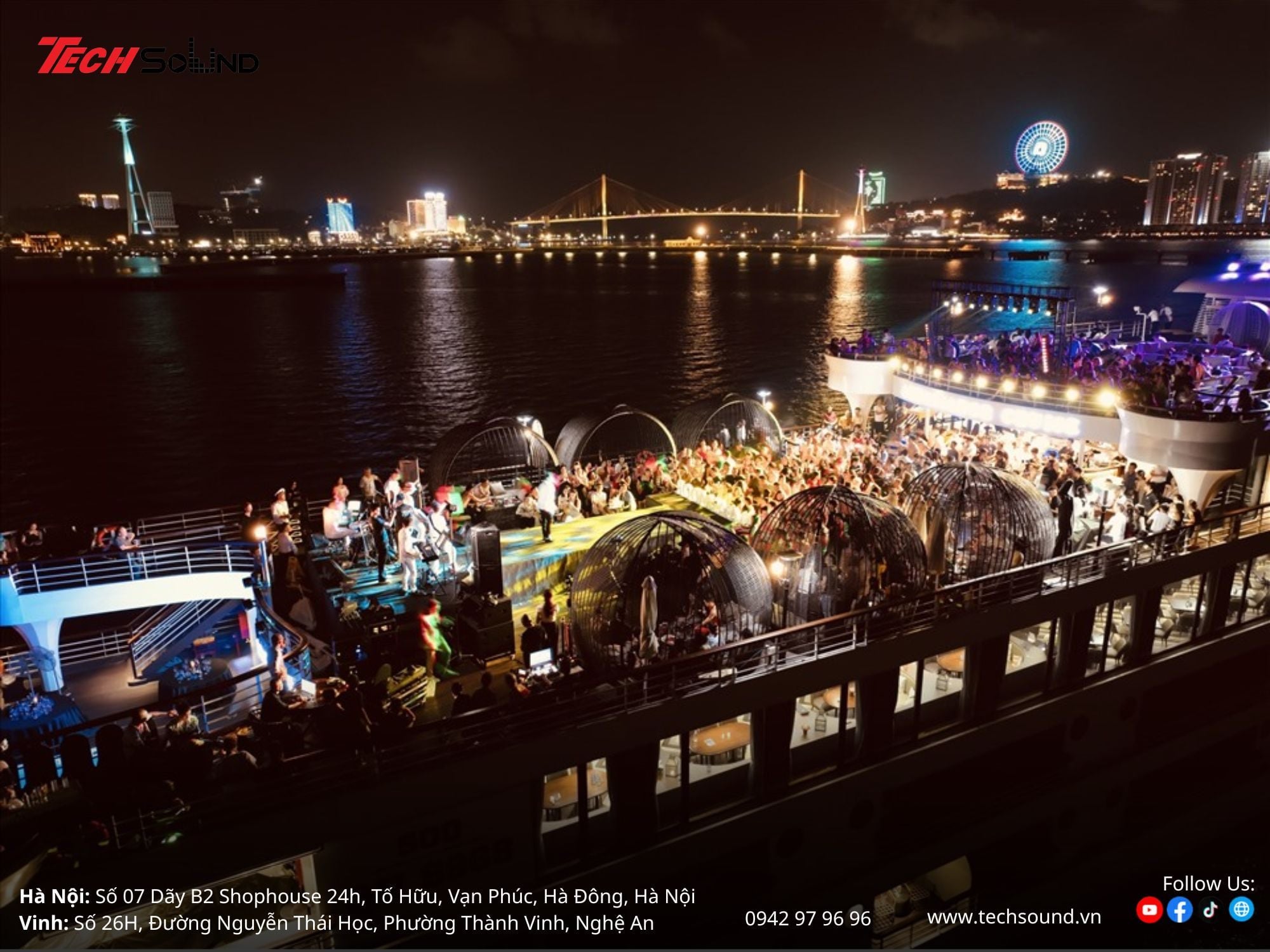 Lắp đặt âm thanh du thuyền - Tech Sound Việt Nam 1