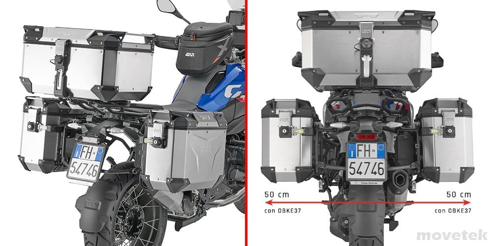 BMW R1300GS nhìn từ phía sau với khung PLO5143CAM