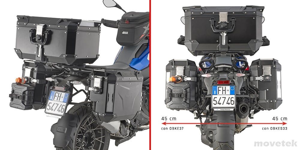 BMW R1300GS nhìn từ phía sau với khung PLOS5143CAM