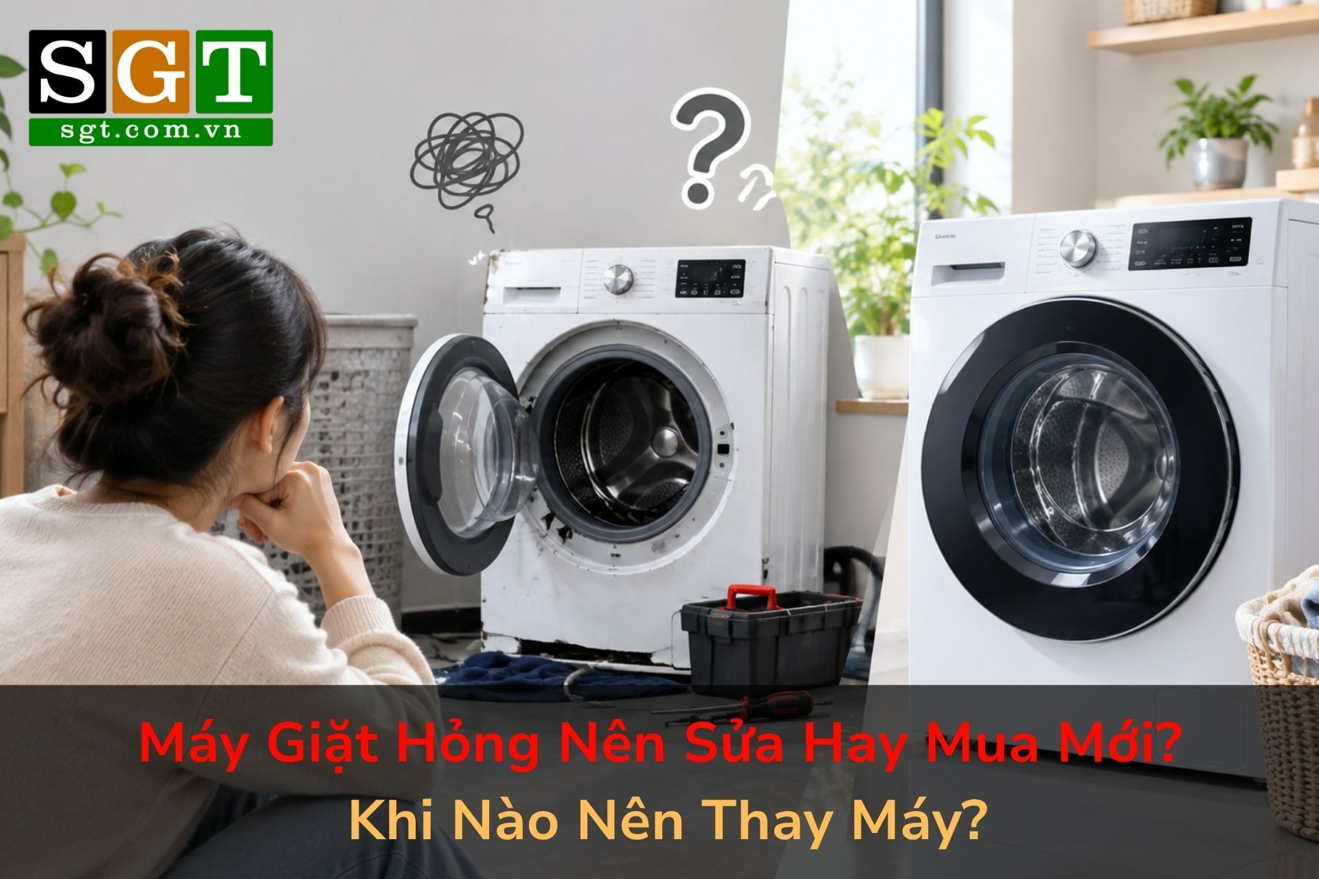 Máy Giặt Hỏng Nên Sửa Hay Mua Mới? Khi Nào Nên Thay Máy?