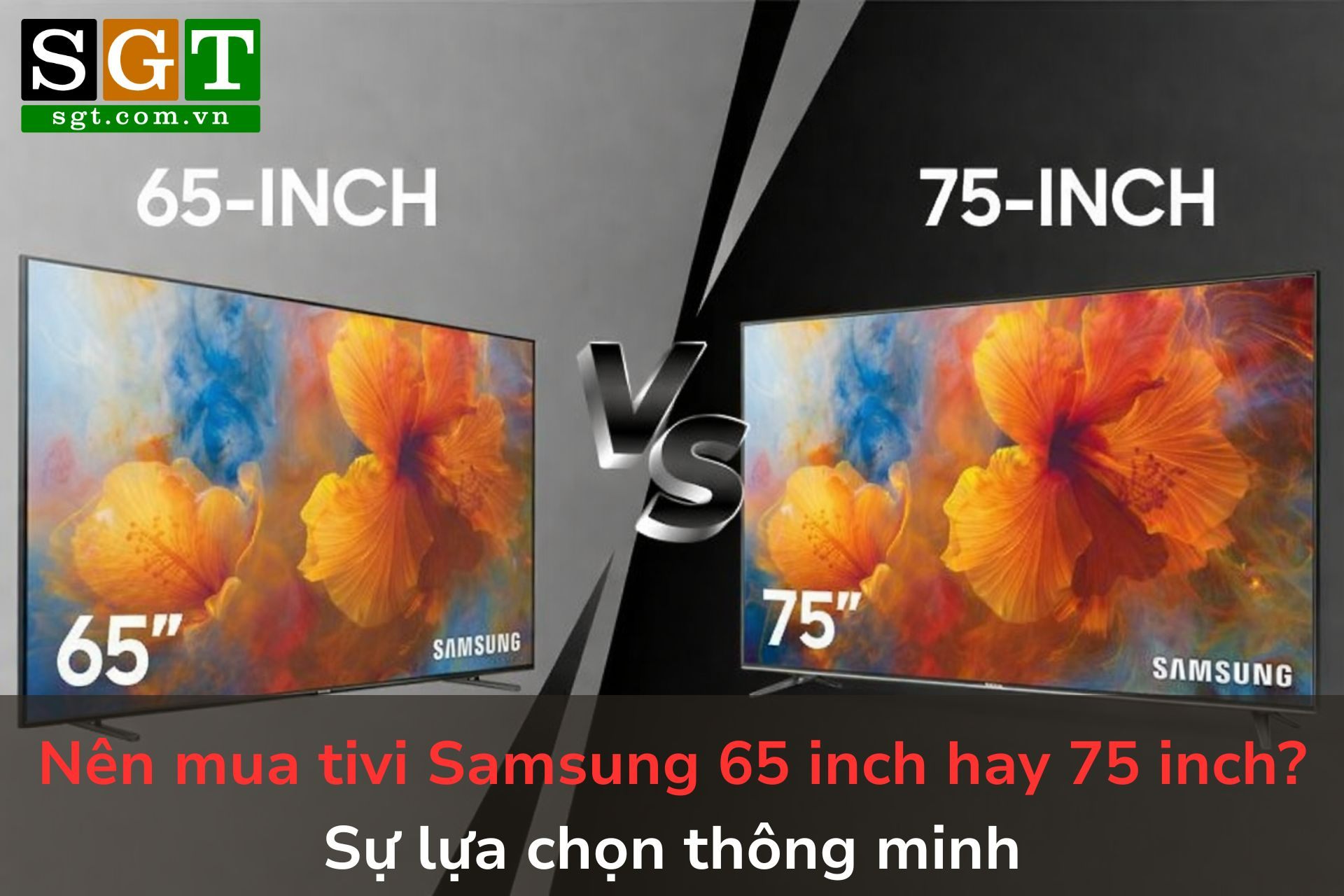 Nên mua tivi Samsung 65 inch hay 75 inch? Sự lựa chọn thông minh