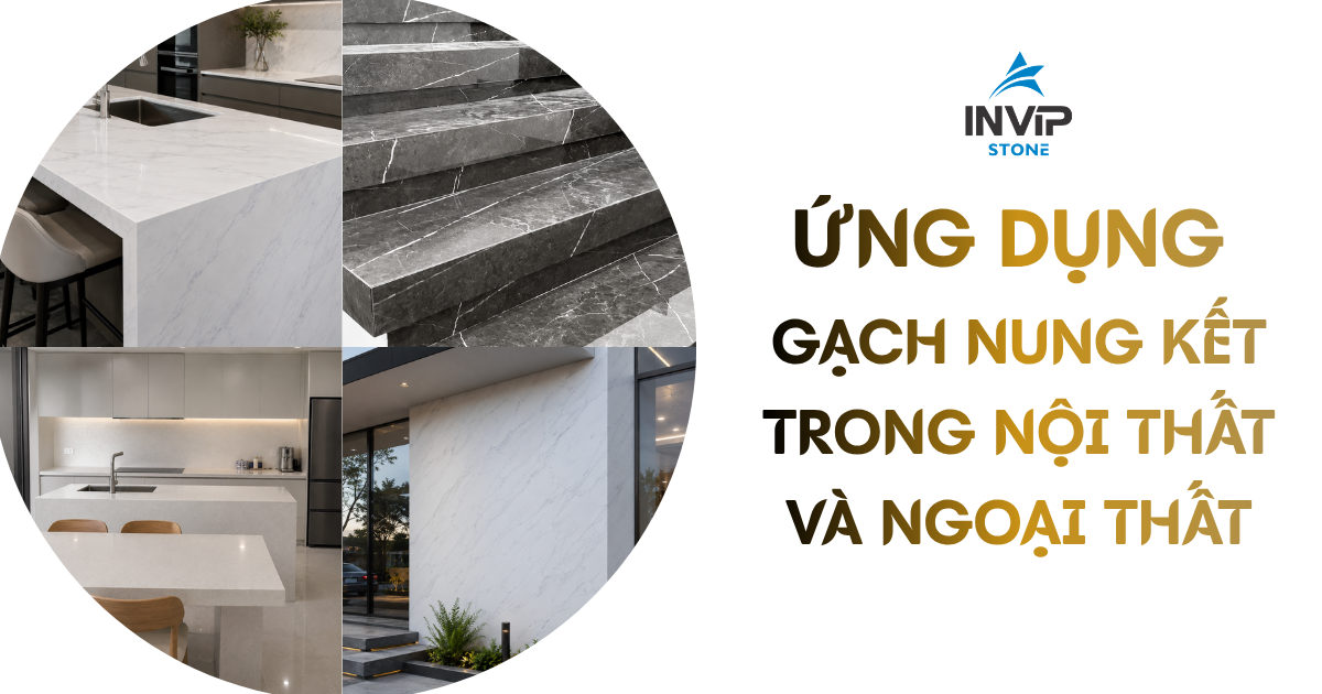 Ứng dụng đá nung kết trong nội thất và ngoại thất