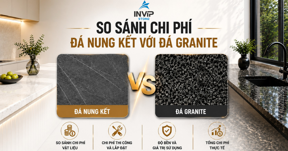 Đá nung kết có đắt hơn granite không? So sánh chi phí thực tế