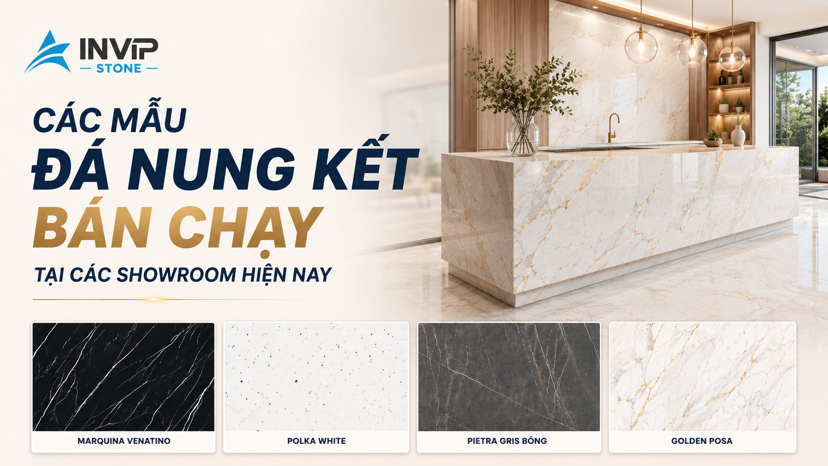 Các mẫu đá nung kết bán chạy tại các showroom hiện nay