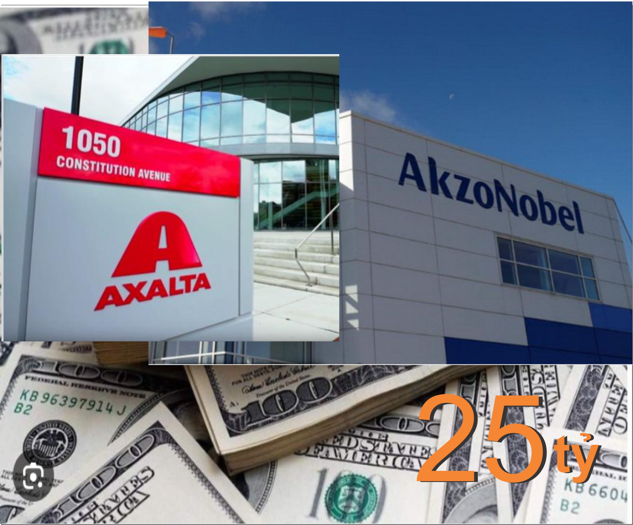 AkzoNobel và Axalta Sáp Nhập: Tạo Ra Gã Khổng Lồ Sơn Toàn Cầu Trị Giá 25 Tỷ USD