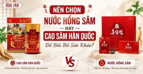 Nên Chọn Nước Hồng Sâm Hay Cao Sâm Hàn Quốc Để Bồi Bổ Sức Khỏe?