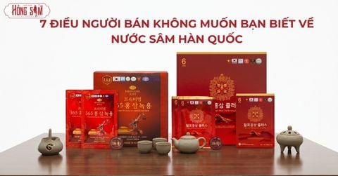 7 Điều Người bán Không Muốn Bạn Biết Về Nước Sâm Hàn Quốc