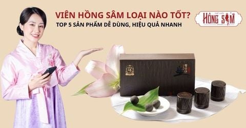 Viên Hồng Sâm Loại Nào Tốt? Top 5 Sản Phẩm Dễ Dùng, Hiệu Quả Nhanh