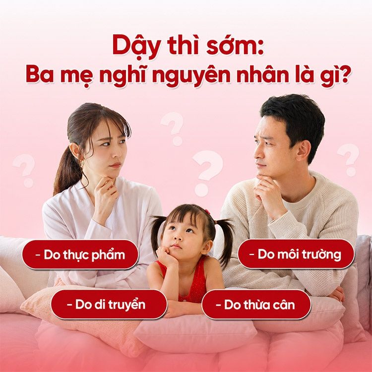 Có nhiều yếu tố dẫn đến tình trạng dậy thì sớm ở trẻ