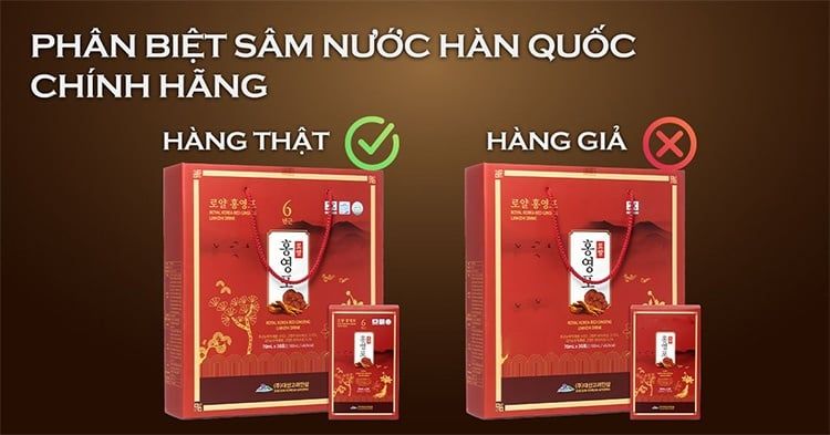 Nước Hồng Sâm giả bày bán tràn lan trên thị trường