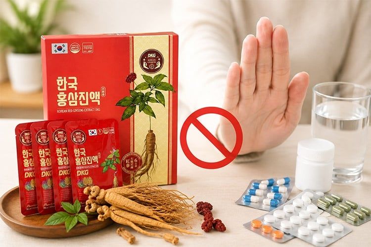 Cẩn trọng về việc sử dụng Hồng Sâm trong lúc uống thuốc Tây