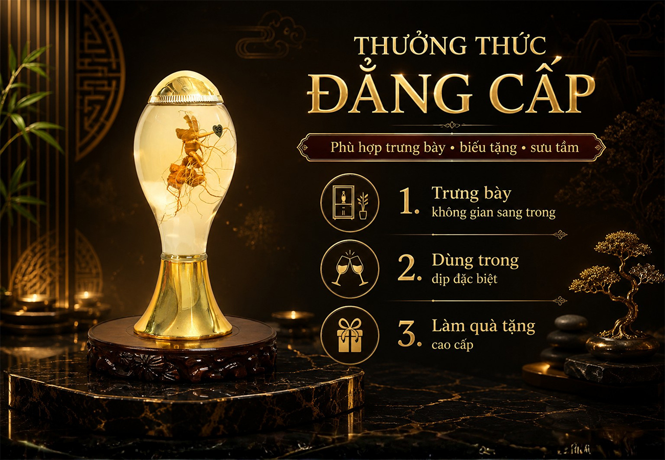 Bình Rượu Sâm Ngọc Linh Kontum 2,5 Lít