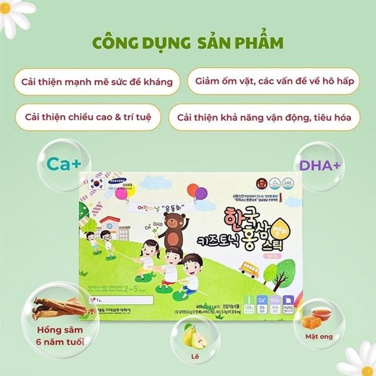 Công dụng nổi bật của thạch Hồng Sâm với sức khỏe trẻ