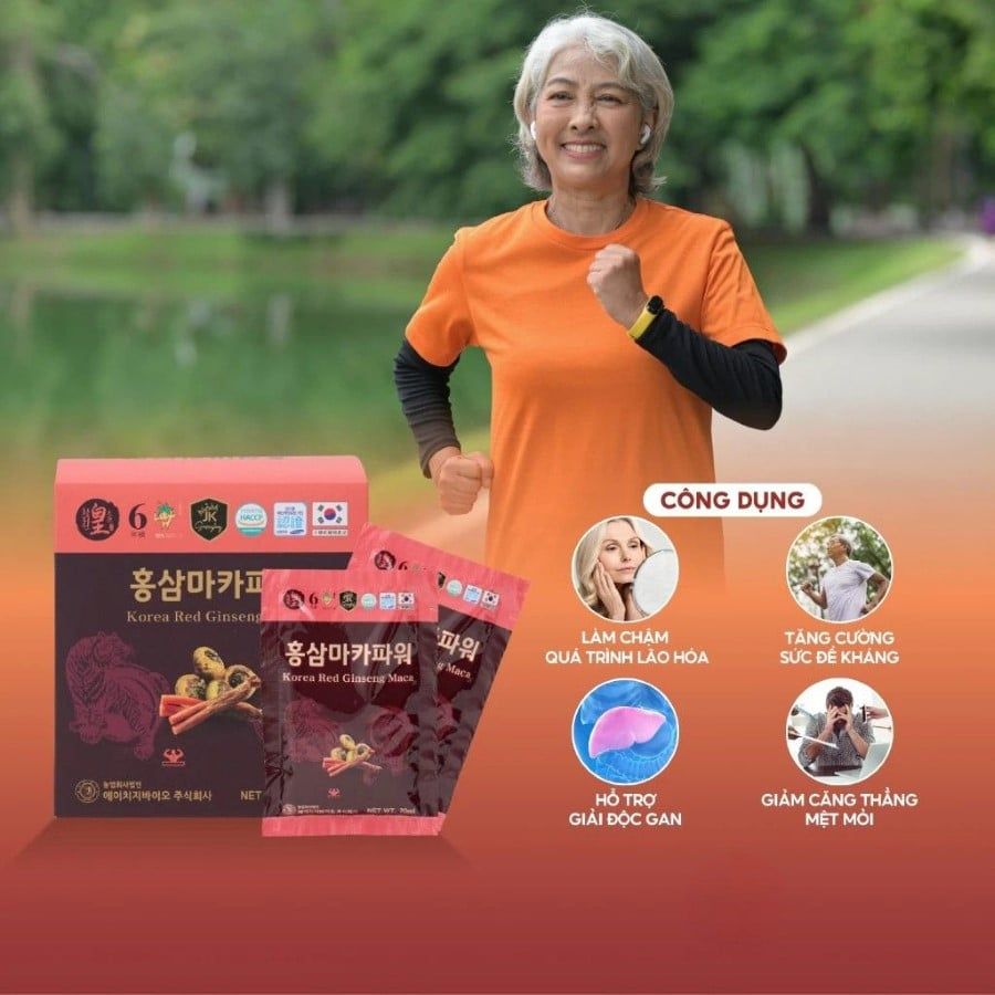 Công dụng của nước Hồng Sâm Maca