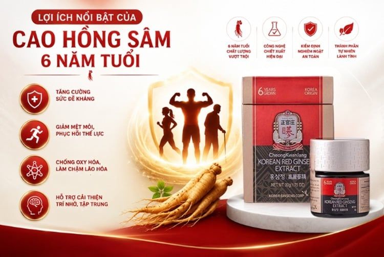 Những lợi ích nổi bật của cao Hồng Sâm