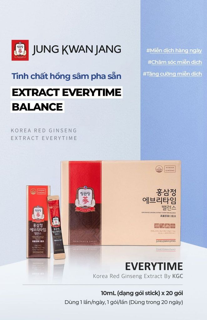 Mua Nước Hồng Sâm KGC Extract Everytime Balance tại Thế Giới Hồng Sâm