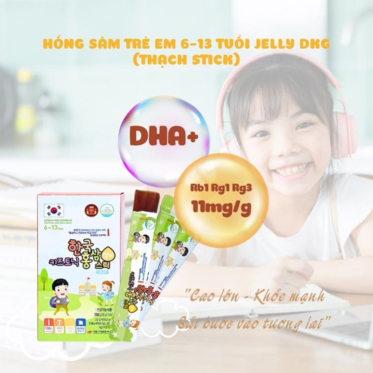 Thạch hồng sâm cho bé Daedong Hàn Quốc từ 6-13 tuổi