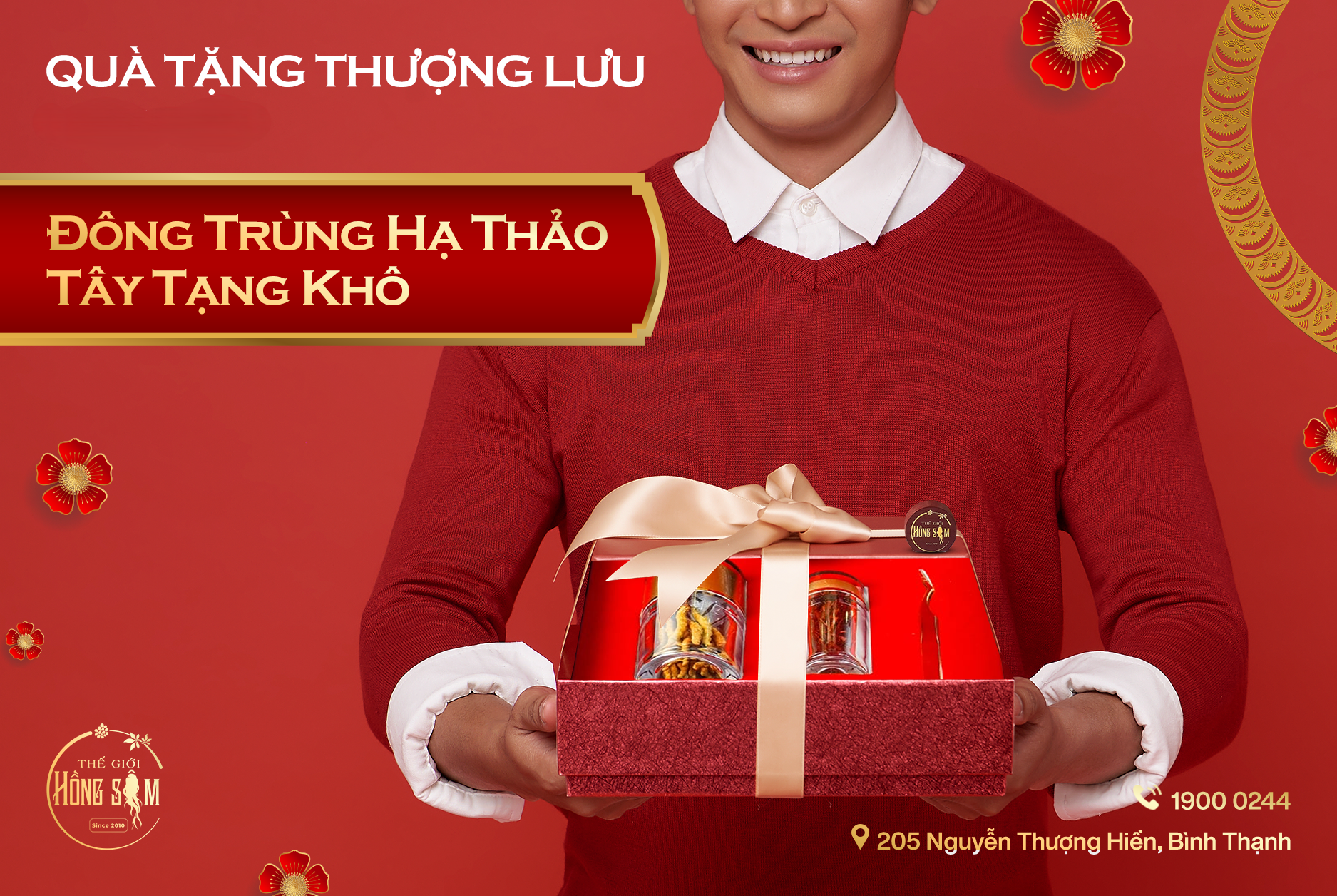 Đông Trùng Hạ Thảo Tây Tạng biếu tặng sang trọng