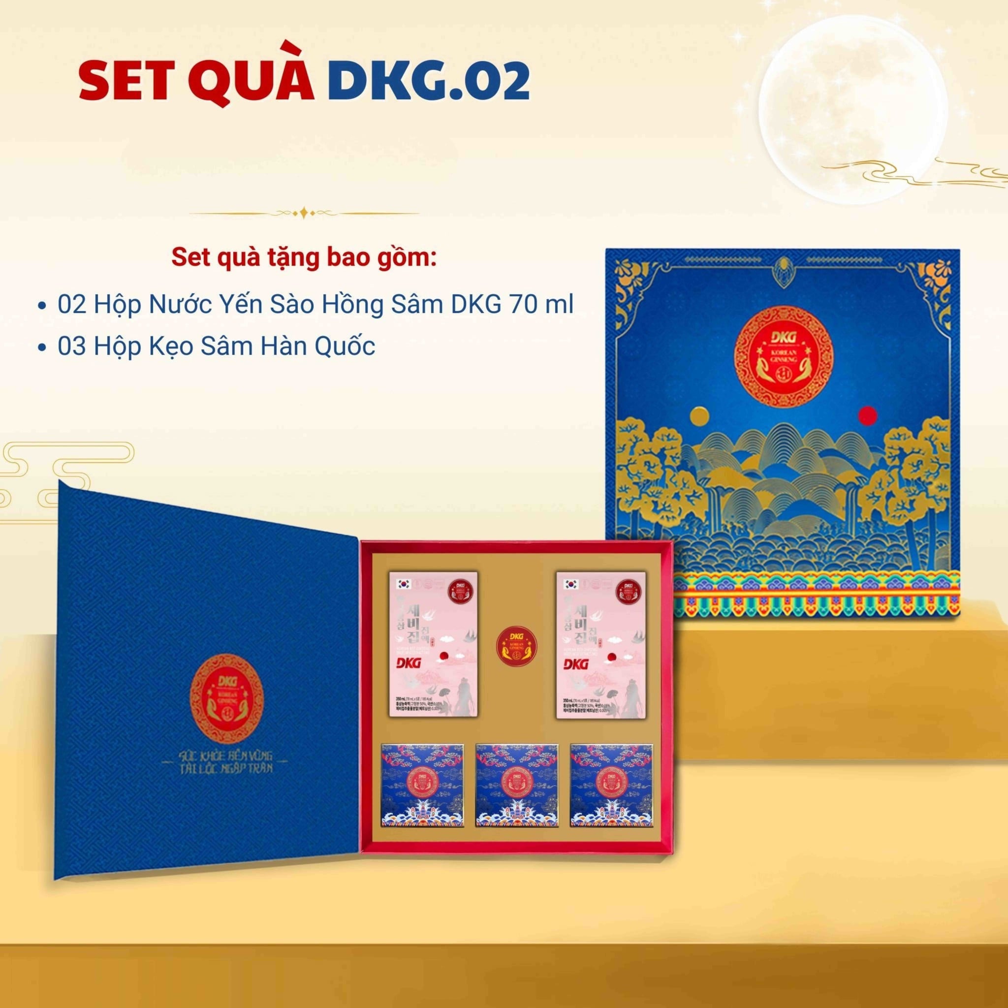 Hộp quà biếu Tết Daedong sở hữu thiết kế tinh tế và sang trọng