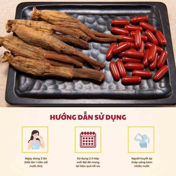 Hướng dẫn sử dụng viên đông trùng hạ thảo hồng sâm nhung hươu linh chi Deadong.
